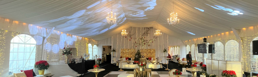 Prestige will work with you to determine the lighting needed to enhance the ambiance of your event while providing for the safety your guests.